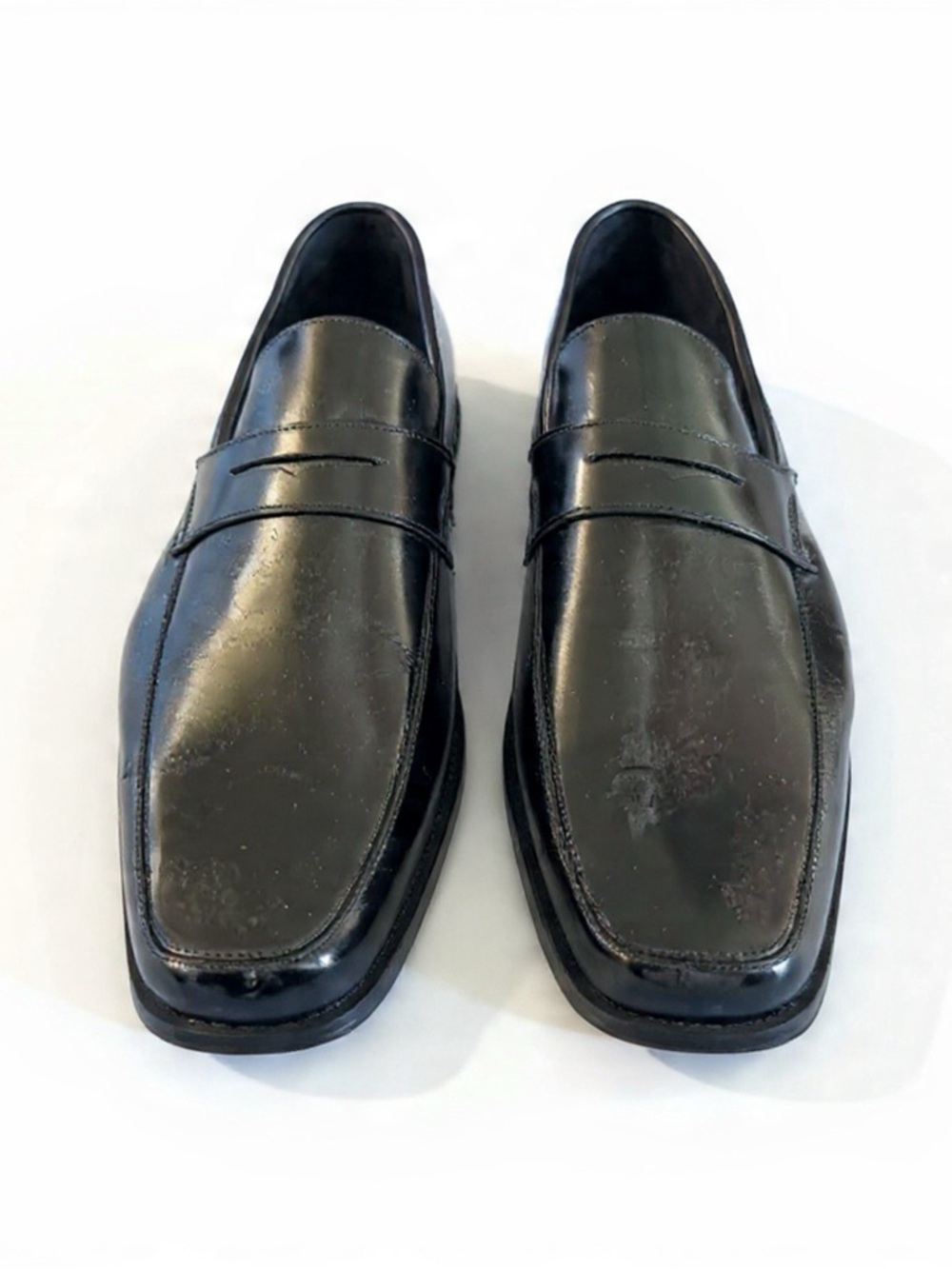 Classic Black Leather Men's Loafers